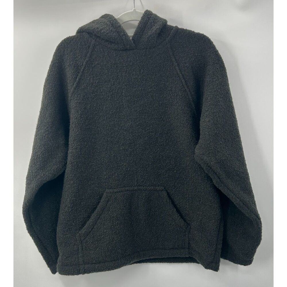 Petros Hoodie Mens Medium Green Wool Pullover Raglan Sleeve Kangaroo Pockets